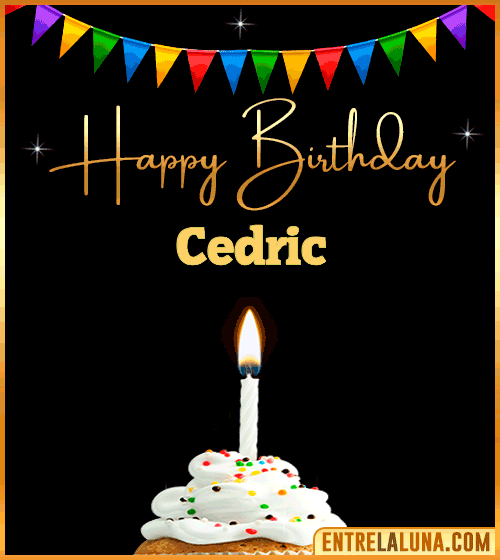 GiF Happy Birthday Cedric